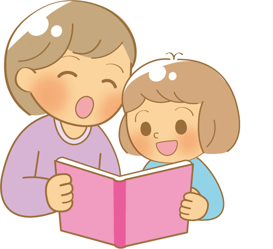 絵本を楽しむ親子